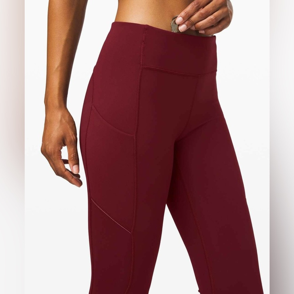 Lululemon Leggings - Deep Rouge/Maroon